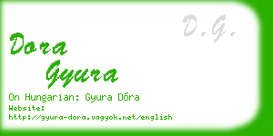 dora gyura business card